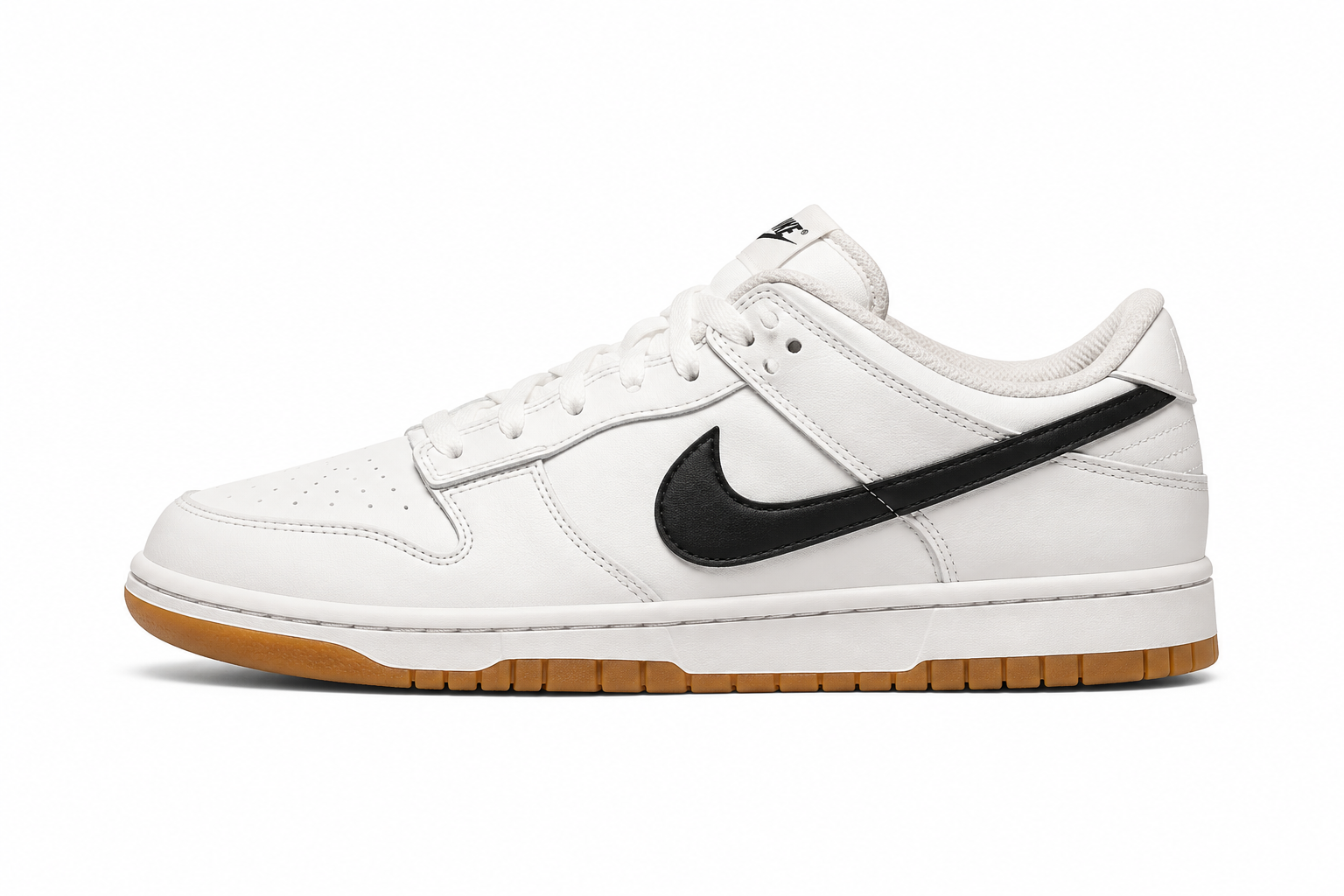 Nike SB Dunk Low "White/Black Gum"